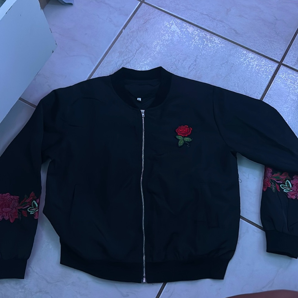 rose zip up jacket